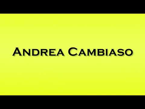 Pronunciation of Andrea Cambiaso