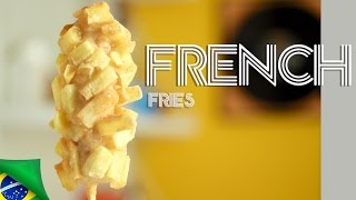 HOW TO MAKE FRENCH FRIES CORN DOGS  " Um cachorro quente realmente diferente! "