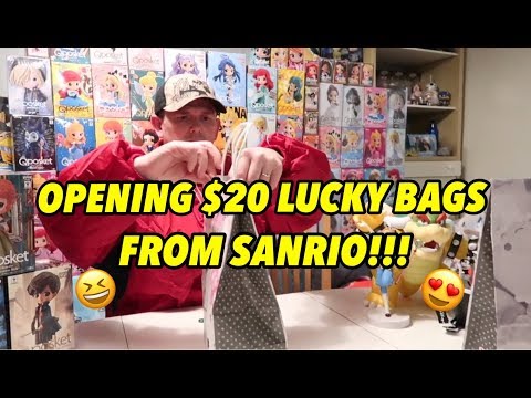 OPENING $20 LUCKY BAGS FROM SANRIO!!!