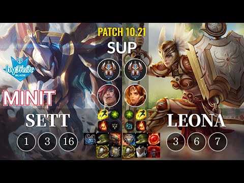 hyF Minit Sett vs Leona Sup - KR Patch 10.21