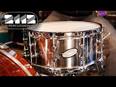 Ahead Engraved Titanium Snare Drum 6x14