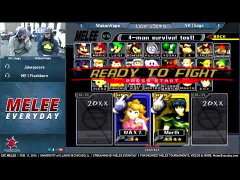 UIC Melee [2/11/16] - LS: VH | Sago (Marth) vs. WakenVape (Peach)