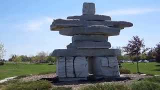 preview picture of video 'Inukshuk At Sunset Park - Collingwood, Ontario, Canada'