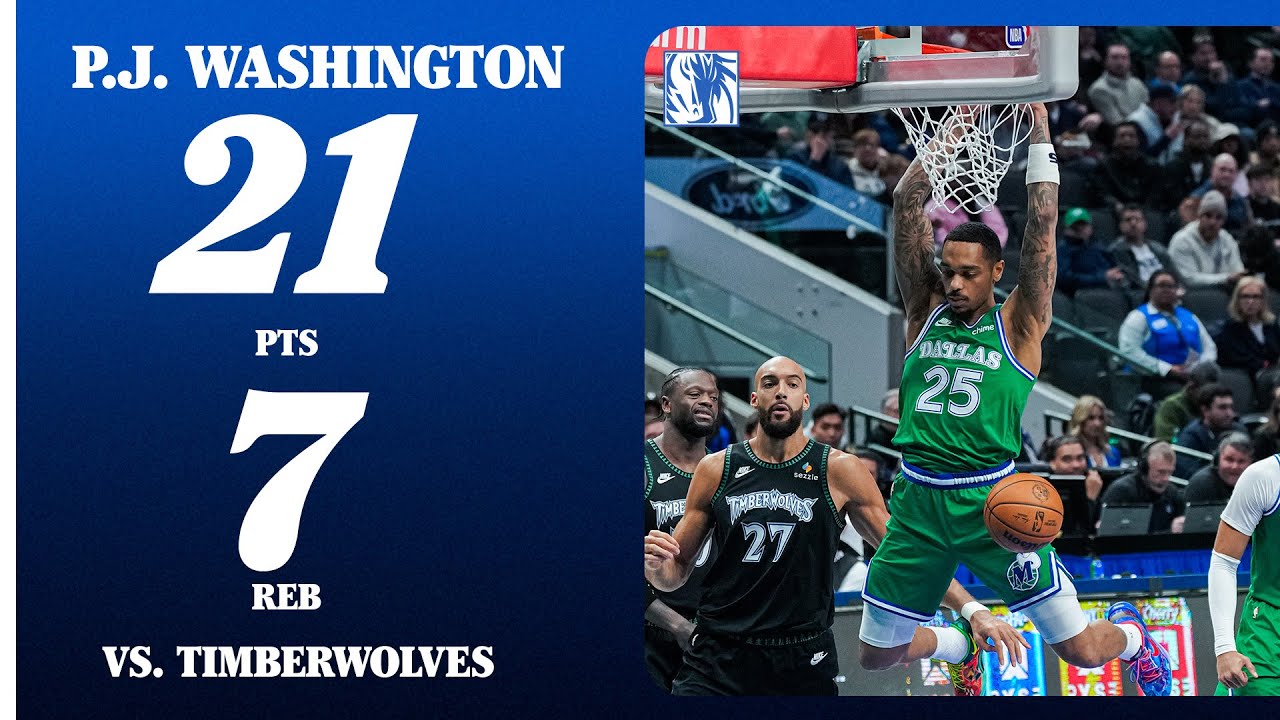 P.J. Washington (21 PTS 7 REB) vs. Minnesota Timberwolves | January 28, 2026