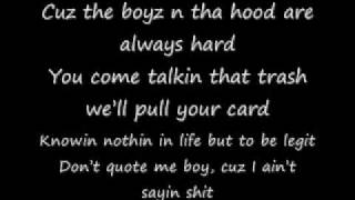 Eazy E Boyz In The Hood Lyrics
