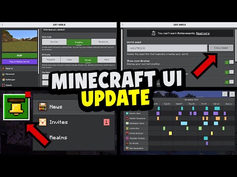 New Minecraft UI Update - Must See Changes!