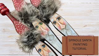DIY Spindle Santas with Old-World Charm Tutorial