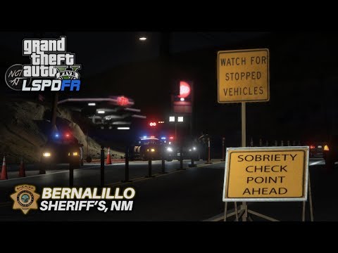 GTA 5 LSPDFR - Day 199 | DUI Sobriety Checkpoint | Two Shots and One Beer Did Enough [LSPDFR 0.4]