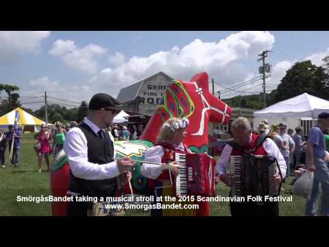 SmörgåsBandet taking a musical stroll at the 2015 Scandinavian Folk Festival