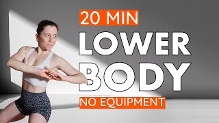 20 MIN LEAN LOWER BODY | Legs On Fire | No Equipment | No Repeat | Efficient