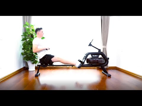 Гребной тренажер водный HOUSEFIT SKYLINE AQUA - Видео 1