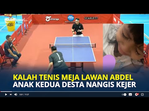BIKIN Ngakak! Kalah Tenis Meja Lawan Abdel, Anak Kedua Desta Nangis Kejer