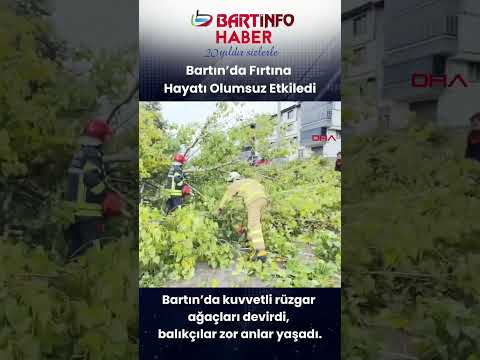 Bartın’da Fırtına! Ağaçlar ve Elektrik Direkleri Devrildi 🌬️🌧️