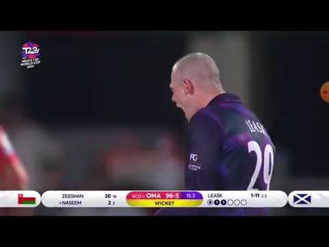 Leask grabs his second wicket