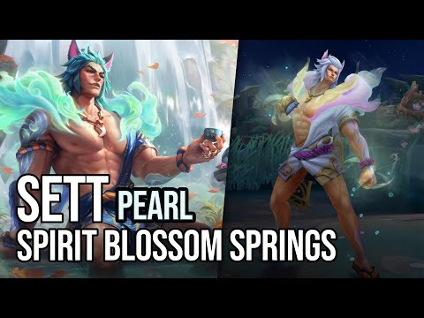 Pearl Spirit Blossom Springs Sett Skin | League of Legends | Chromas Skin