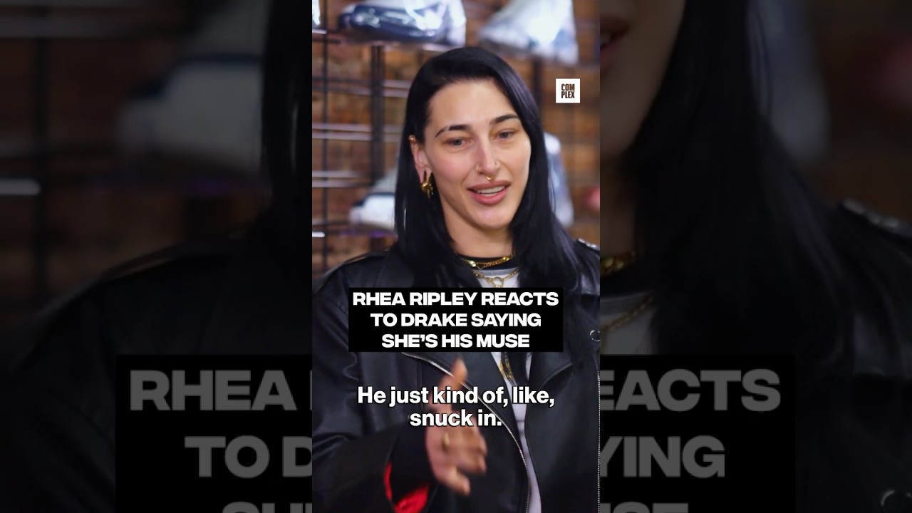 Rhea Ripley responds to Drake calling her his "muse" 😂 #SneakerShopping