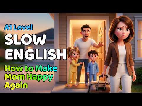 How to Make Mom Happy Again | English Listening Practice for Beginners (A1 Level)