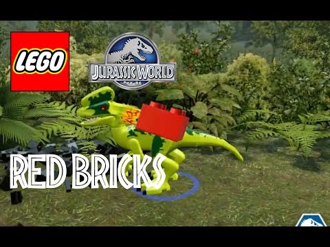 LEGO Jurassic World - All 20 Red Bricks Location