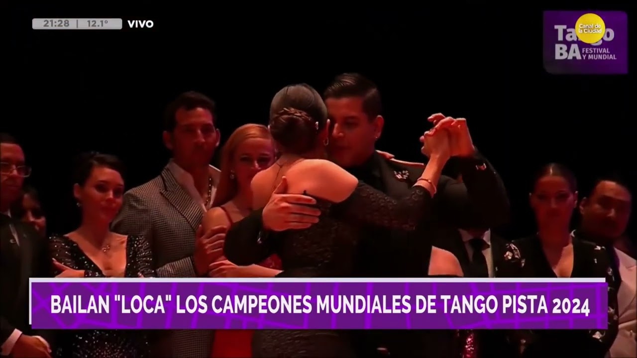 LUCAS BRENNO MARQUEZ Y FATIMA CARACOCH - CAMPEONES MUNDIALES DE TANGO DE PISTA 2024