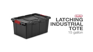 Sterilite 15 Gallon Latching Industrial Tote