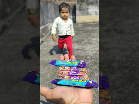 Cadbury gems & Perk chocolate  cute baby viral #Shorts #youtubeshorts