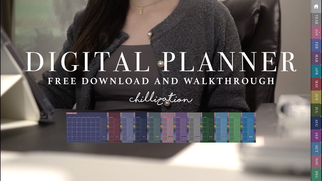 📝 2026 Digital Planner with Hyperlinks | Free Template | GoodNotes on iPad
