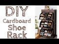 How To Make Shoe Rack At Home With Cardboard