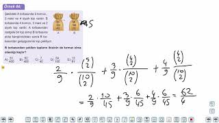 Eğitim Vadisi AYT Matematik 6.Föy Olasılık 3 Konu Anlatım Videoları