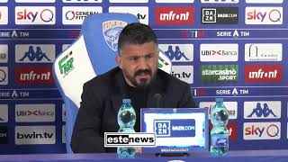 Brescia-Napoli 1-2, Gattuso: "Barcellona? Voglio cazzimma. Atteggiamenti Balo? É nato così"
