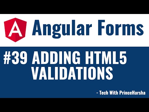 39 Angular Forms Tutorial Adding html5 validations to angular forms