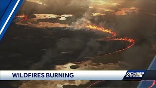 Active wildfires on Palm Beach County line creating smoky conditions