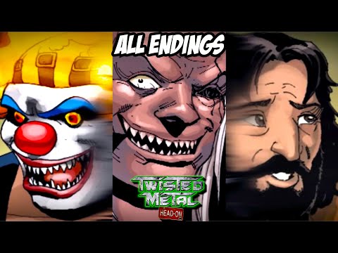 TWISTED METAL HEAD-ON EXTRA TWISTED EDITION - All Endings