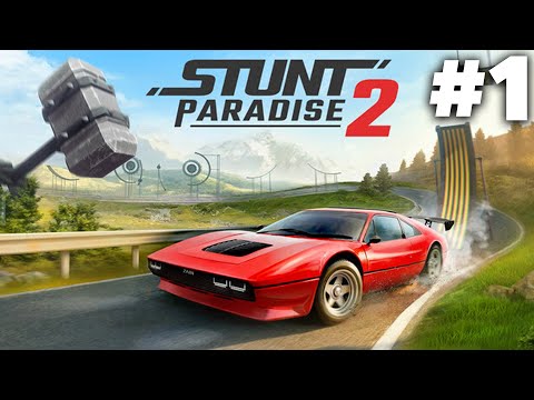 Stunt Paradise 2 Demo Gameplay Walkthrough Part 1 - Trials 2.0 ???