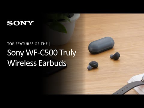 Sony WF-C500 belaidės ausinės, Baltos video