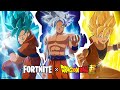 Fortnite x Dragon Ball is here featuring Son Goku, Vegeta, Bulma, and Beerus!