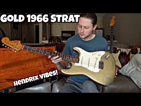 GOLD 1966 Stratocaster?? This is freakin Cool..