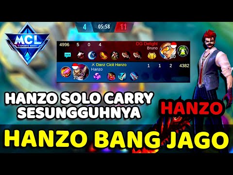 HANZO EPIC COMEBACK MCL CARRY TERBAIK | HANZO GAMEPLAY TERBARU INDONESIA 2020 BUILD TERSAKIT HANZO