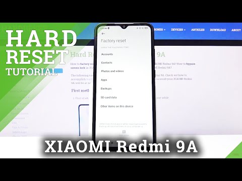 Xiaomi Redmi 9A Factory Reset by Menu