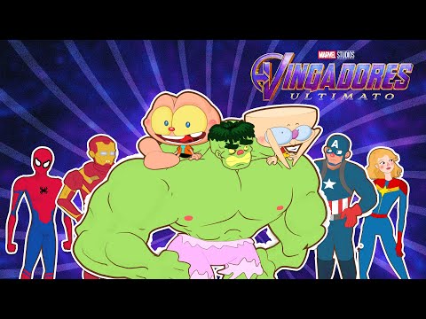 Mongo e Drongo em VINGADORES ULTIMATO Completo c/ Hulk, homem-aranha, Thanos, Thor, Homem de Ferro