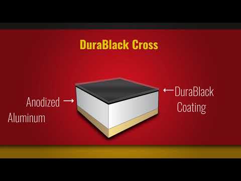 Slide 3 - DURABLACK 610x508 mm 0,5  matta musta-hopea teipilla (video)