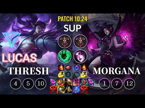 IGY Lucas Thresh vs Morgana Sup - KR Patch 10.24