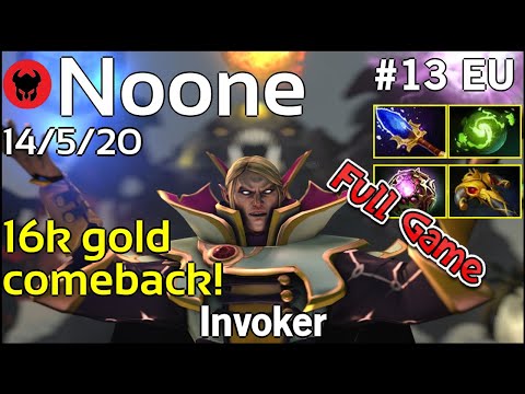 Noone plays Invoker!!! Dota 2 Full Game 7.21
