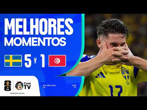 Melhores momentos de Suécia x Tunísia