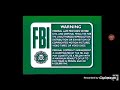 PDC FBI WARNING GREEN SCREEN VHS 1996