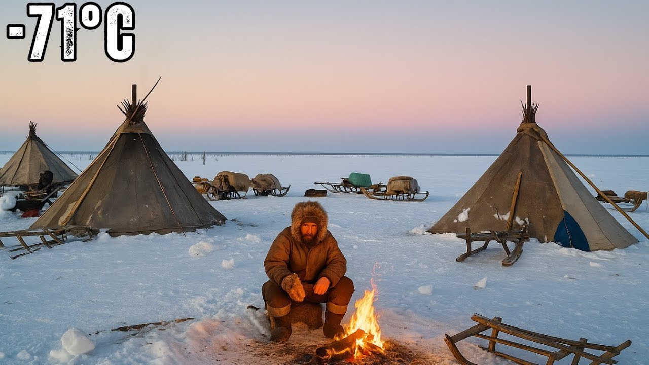 How Russia Far North Nomads live in -60°? Russia nowadays life.