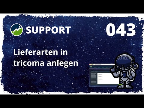 Lieferarten in tricoma anlegen - tricoma Support [043]