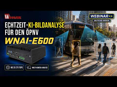 KI-gestützte Echtzeit-Bildverarbeitung für mehr Sicherheit im ÖPNV | Winmate WNAI-E600 AI Box PC