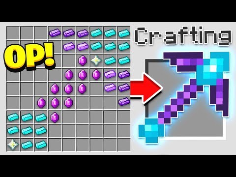 HOW TO CRAFT A $1,000 PICKAXE! *OVERPOWERED* (Minecraft 1.13 Crafting Recipe)