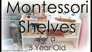 How to Prepare Montessori Shelves for a 5 Year Old