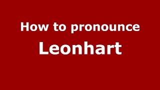 How to pronounce Leonhart